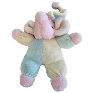Tb Trading Co Elephant Pastel Terry Cloth Rattle Dan Dee Vintage